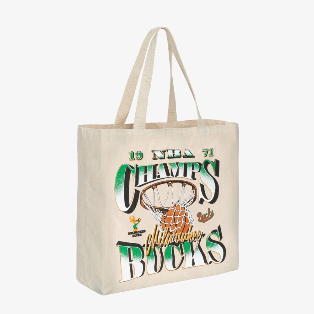 NWT - Mitchell & Ness Milwaukee Bucks 1971 Champions Graphic 2.0 Tote Bag